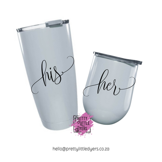 His and Hers Tumbler Set